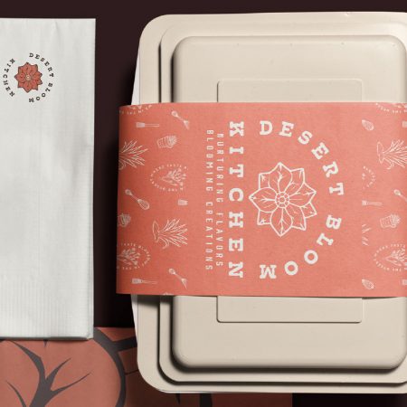 Semi-Custom Brands : Desert Bloom Kitchen Togo Container Mockup