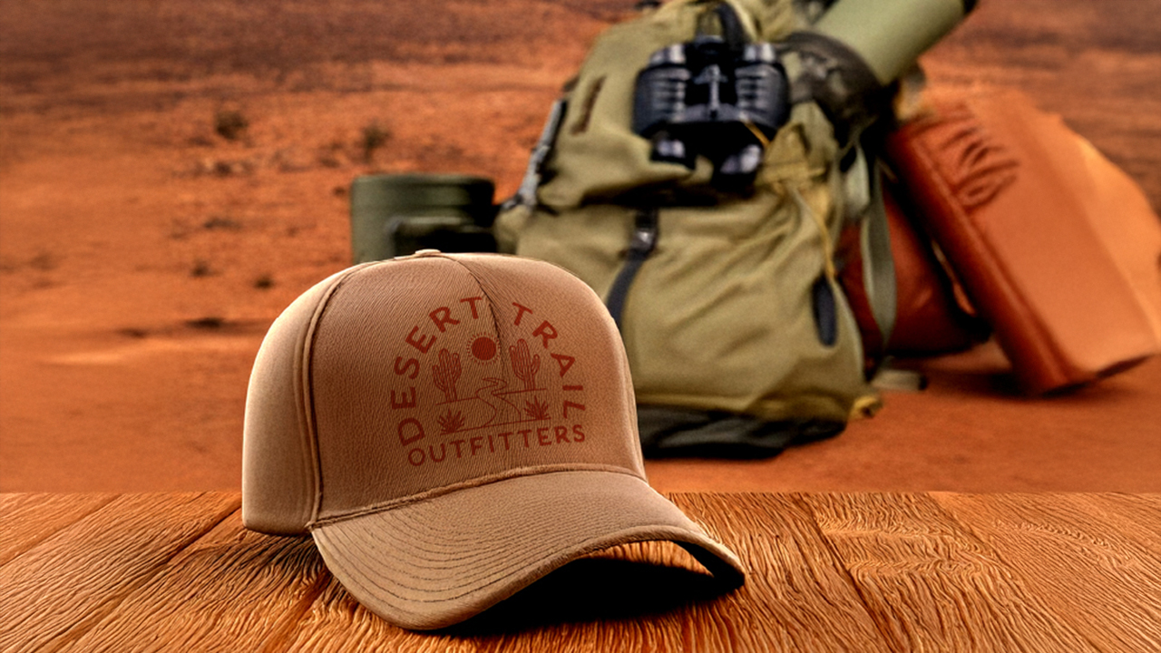 Desert Trail Outfitters Branding Merch Mockup