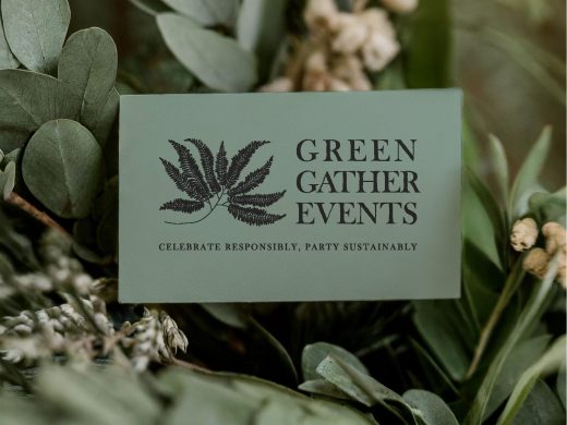 Brand Designer Portfolio: Green Gather Events: Creative Event Designs for Memorable Moments
