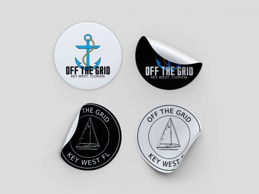 Sticker Mockup for Off the Grid Personal Branding